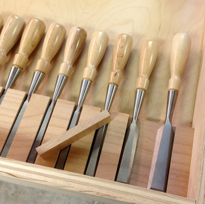 Chisels Mocked Up with 1" Spacers
